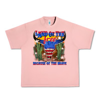 Salmon land of the free because of the brave Urban Heavy Tee - texasbilliewilder
