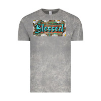 Cloud Rock Blessed With Daisy And Leopard Vintage Tee - RanaPortraitStore