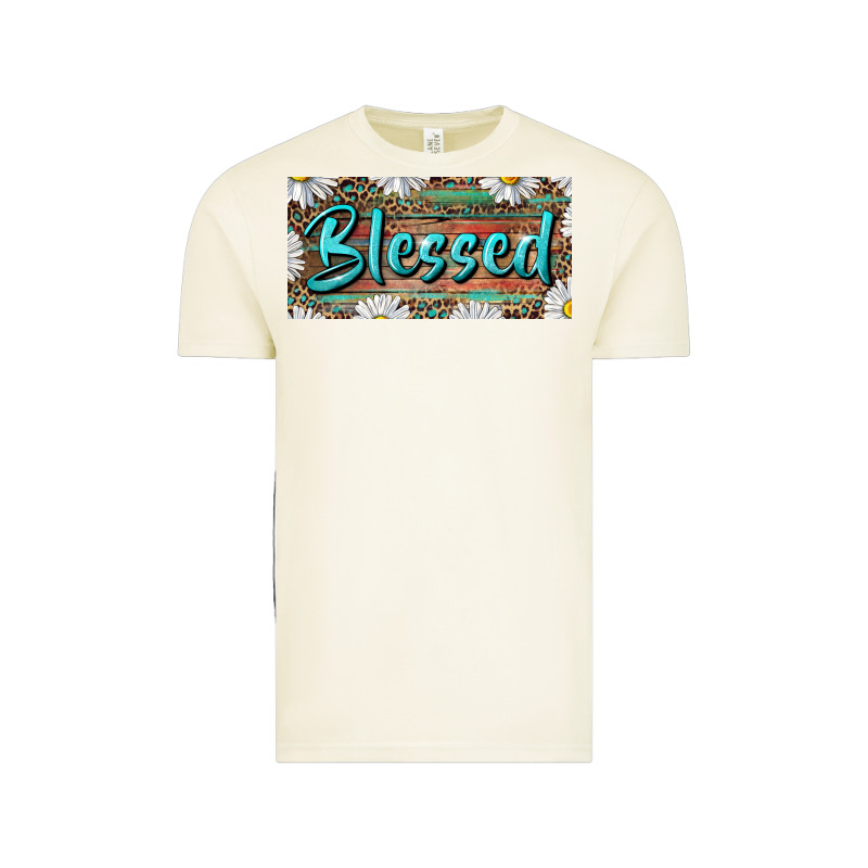 Blessed With Daisy And Leopard Vintage Tee by RanaPortraitStore | Teevron