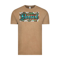 Vintage Coffee Blessed With Daisy And Leopard Vintage Tee - RanaPortraitStore