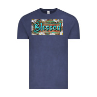 Vintage Denim Blessed With Daisy And Leopard Vintage Tee - RanaPortraitStore