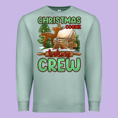 Christmas Cookie Baking Crew Premium Sweatshirt Designed By Jasminsmagicworld