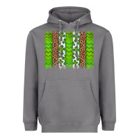 Storm Western St. Patrick's Shamrock Cross Leopard Brushstroke Heavyweight Hoodie - Artiststas