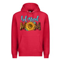 Cardinal blessed mom with sunflower Premium Hoodie - NancyCooperArtShop