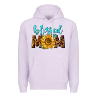 Lilac blessed mom with sunflower Premium Hoodie - NancyCooperArtShop