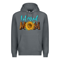 Rock blessed mom with sunflower Premium Hoodie - NancyCooperArtShop