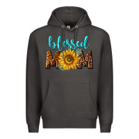 Smoke blessed mom with sunflower Premium Hoodie - NancyCooperArtShop