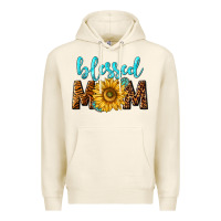 Tofu blessed mom with sunflower Premium Hoodie - NancyCooperArtShop