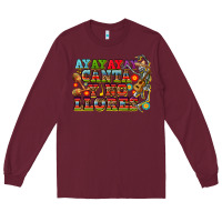 Burgundy ay ay ay canta y no llores Long Sleeve Tee - CTS Tumbler Store