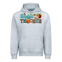 Heather Grey thankful teacher Urban Hoodie - BundleAndBundleShop