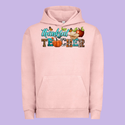 Thankful Teacher Urban Hoodie Designed By Bundleandbundleshop