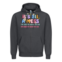 Smoke its all a mess Zipper Hoodie - JahusDesignShop