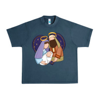 Midnight Navy holy night jesus birth Urban Heavy Tee - Zillion Design Studio