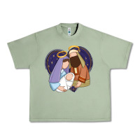Oil Green holy night jesus birth Urban Heavy Tee - Zillion Design Studio