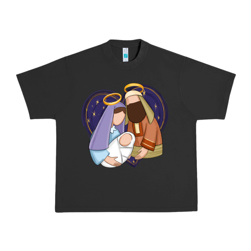 Holy Night Jesus Birth Urban Heavy Tee by Zillion Design Studio | Teevron