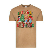 Vintage Camel just a girl who loves christmas Vintage Tee - Zillion Design Studio