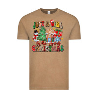 Vintage Coffee just a girl who loves christmas Vintage Tee - Zillion Design Studio