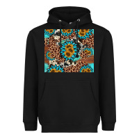 Black gemstone sunflower Heavyweight Hoodie - AdoDesignShop