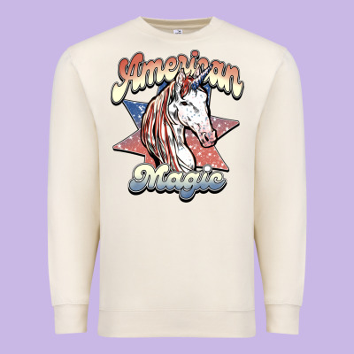 American Magic Premium Sweatshirt Designed By Nancycooperartshop
