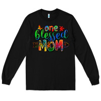 Black one blessed mom autism Long Sleeve Tee - Zillion Design Studio