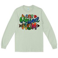 Matcha one blessed mom autism Long Sleeve Tee - Zillion Design Studio