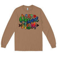Toasted Coconut one blessed mom autism Long Sleeve Tee - Zillion Design Studio