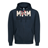 Navy mom she is clothed in gratitude counting blessings Zipper Hoodie - JahusDesignShop