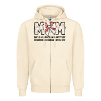 Sandshell mom she is clothed in gratitude counting blessings Zipper Hoodie - JahusDesignShop