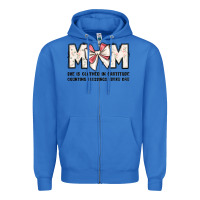 True Royal mom she is clothed in gratitude counting blessings Zipper Hoodie - JahusDesignShop