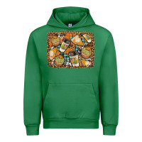 Emerald autumn distressed background Urban Hoodie - BundleAndBundleShop