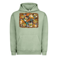 Pigment Oil Green autumn distressed background Urban Hoodie - BundleAndBundleShop
