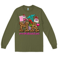 Army Green valentines day m a medical assistant Long Sleeve Tee - AdoDesignShop