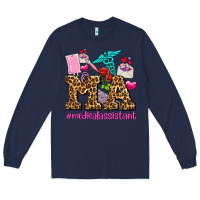 Navy valentines day m a medical assistant Long Sleeve Tee - AdoDesignShop
