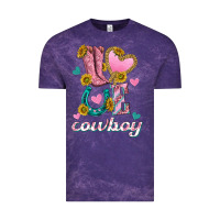 Cloud Purple love western cowboy Vintage Tee - texasbilliewilder