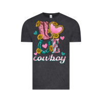 Vintage Black love western cowboy Vintage Tee - texasbilliewilder