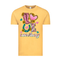 Vintage Mustard love western cowboy Vintage Tee - texasbilliewilder