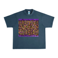 Midnight Navy mardi gras leopard Urban Heavy Tee - RanaPortraitStore