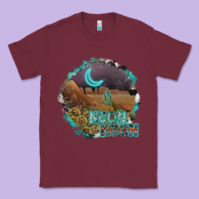 Neon Moon Classic Tee Designed By Sublimationcraftshop