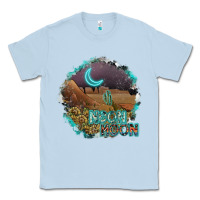 Dusty Blue neon moon Classic Tee - SublimationCraftShop