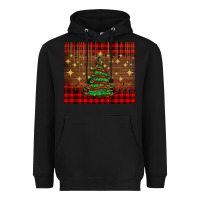 Black Christmas trees Heavyweight Hoodie - AdoDesignShop
