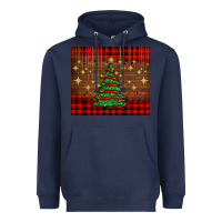 Navy Christmas trees Heavyweight Hoodie - AdoDesignShop