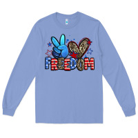 Colony Blue peace love freedom Long Sleeve Tee - Zillion Design Studio