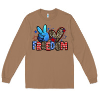 Toasted Coconut peace love freedom Long Sleeve Tee - Zillion Design Studio