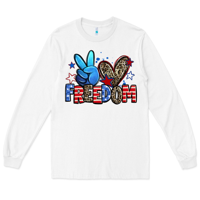 Peace Love Freedom Long Sleeve Tee by Zillion Design Studio | Teevron