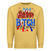 Antique Gold boom bitch get out the way Premium Sweatshirt - NancyCooperArtShop