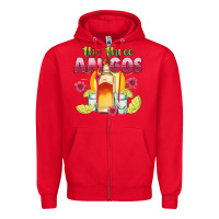 Red the three amigos Zipper Hoodie - JahusDesignShop