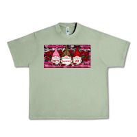 Oil Green Happy valentines day gnomes rose Urban Heavy Tee - RanaPortraitStore