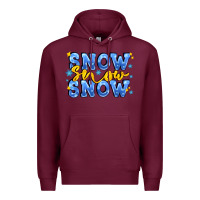 Burgundy snow snow snow with sparkle Premium Hoodie - AdoDesignShop
