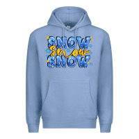 Colony Blue snow snow snow with sparkle Premium Hoodie - AdoDesignShop