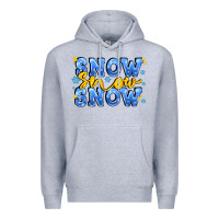 Heather Grey snow snow snow with sparkle Premium Hoodie - AdoDesignShop